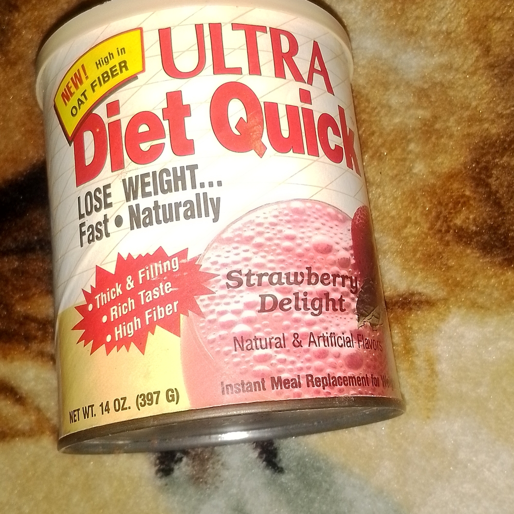 Hidden Compartment Ultra Diet Quick Strawberry Delight Container